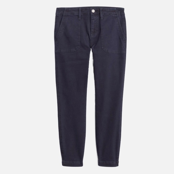 studio blue Pants - Studio Blue Sophia Utility Cropped Slim Taper Pants Navy Blue Size 26